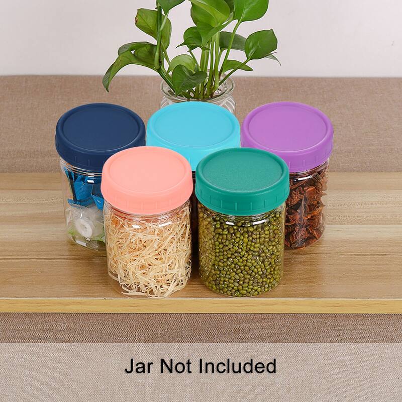 18Pcs Mason Jar Lid with Silicone Ring, 9 Regular Mouth&9 Wide Mouth