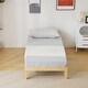 preview thumbnail 23 of 26, Basic Bed Frame Twin Wooden Bed Wood
