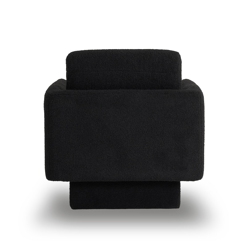 360° Modern Swivel Accent Chair,30" W Round Armchair,Thick Padded Single Lounge Sofa,Upholstered Comfy Barrel Chair,