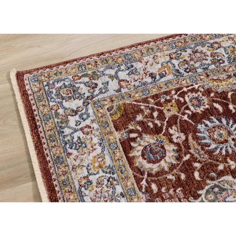 Olivia Collection - Classic Elegant Border Area Rug