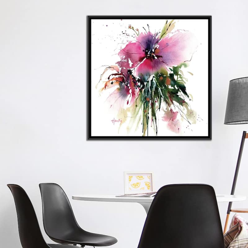 iCanvas "Hibiscus" by Pamela Harnois Framed
