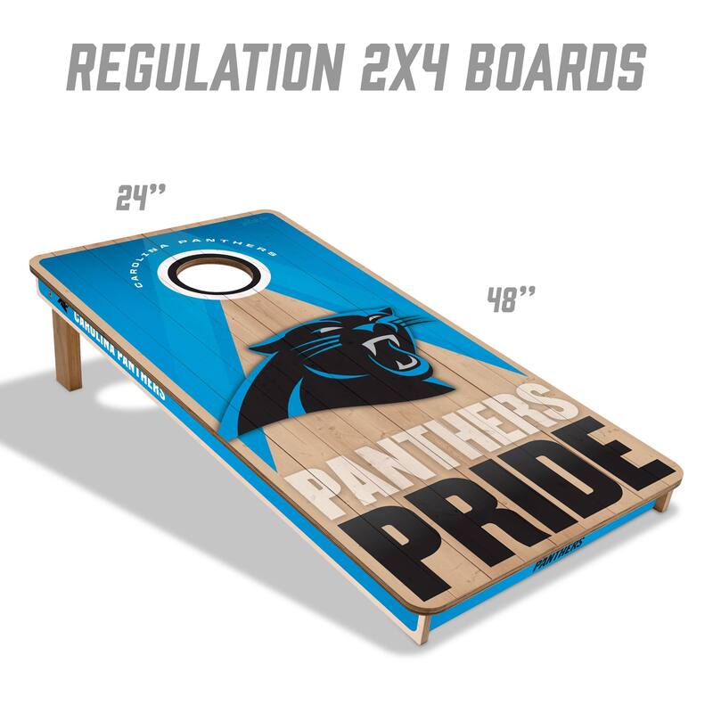 Carolina Panthers NFL 2x4 Professional Cornhole Board Set