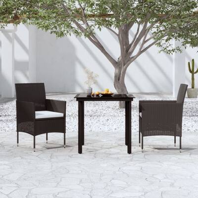 vidaXL Patio Dining Set Outdoor Dining Set Table and Chair Set for Garden
