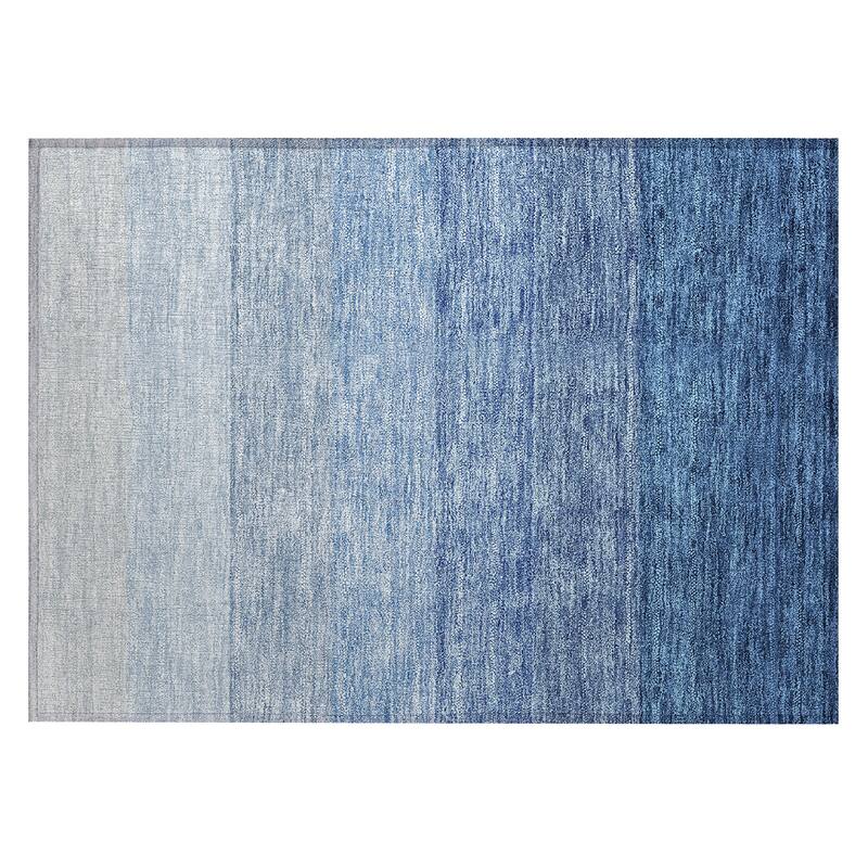 Machine Washable Indoor/ Outdoor Chantille Ombre Solid Rug