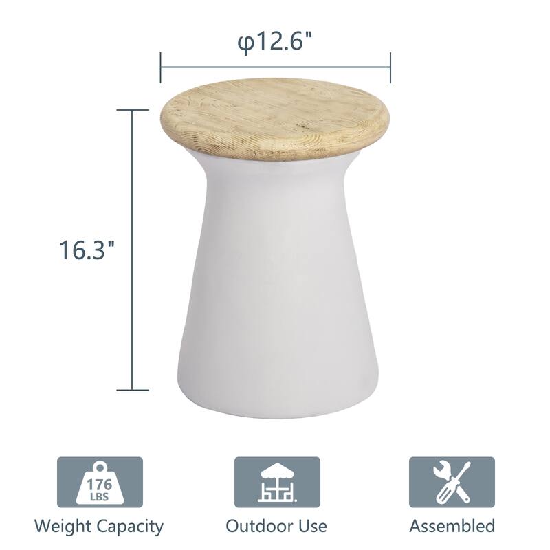 COSIEST Outdoor Patio End Table
