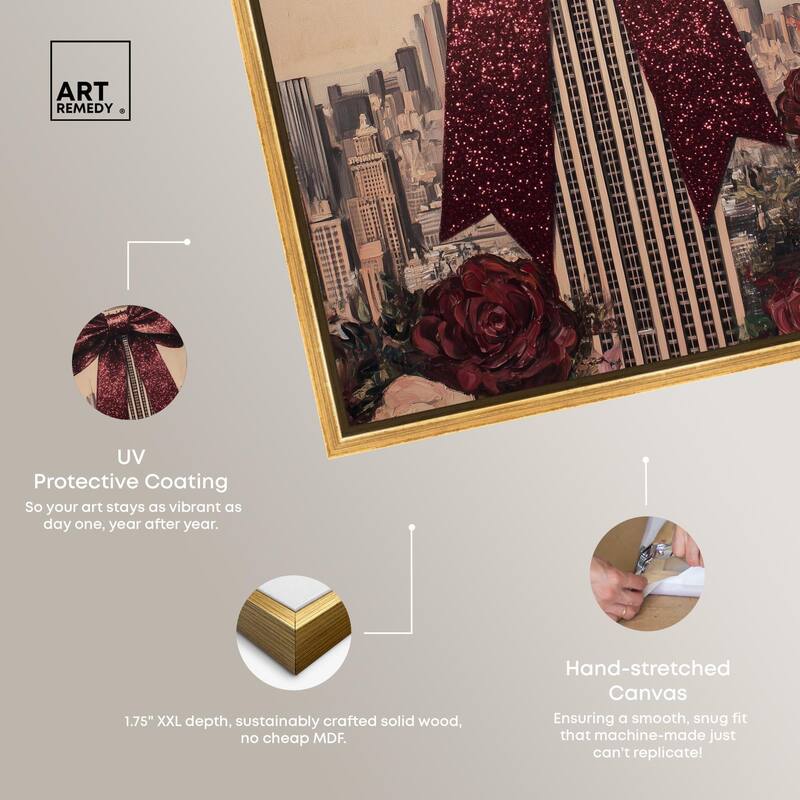 Sparkling Empire State Building Canvas by Art Remedy