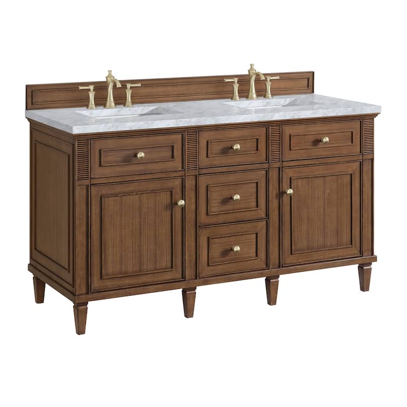 James Martin Vanities 424-V60D-3CAR Lorelai 60" Double Basin Wood