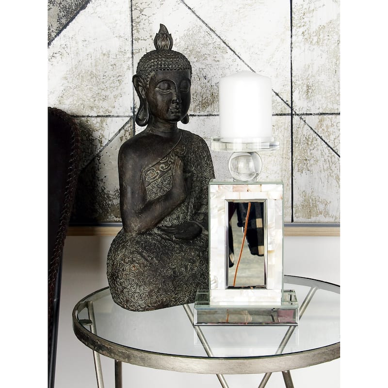 Charismatic Glass Mirror Mop Candle Holder