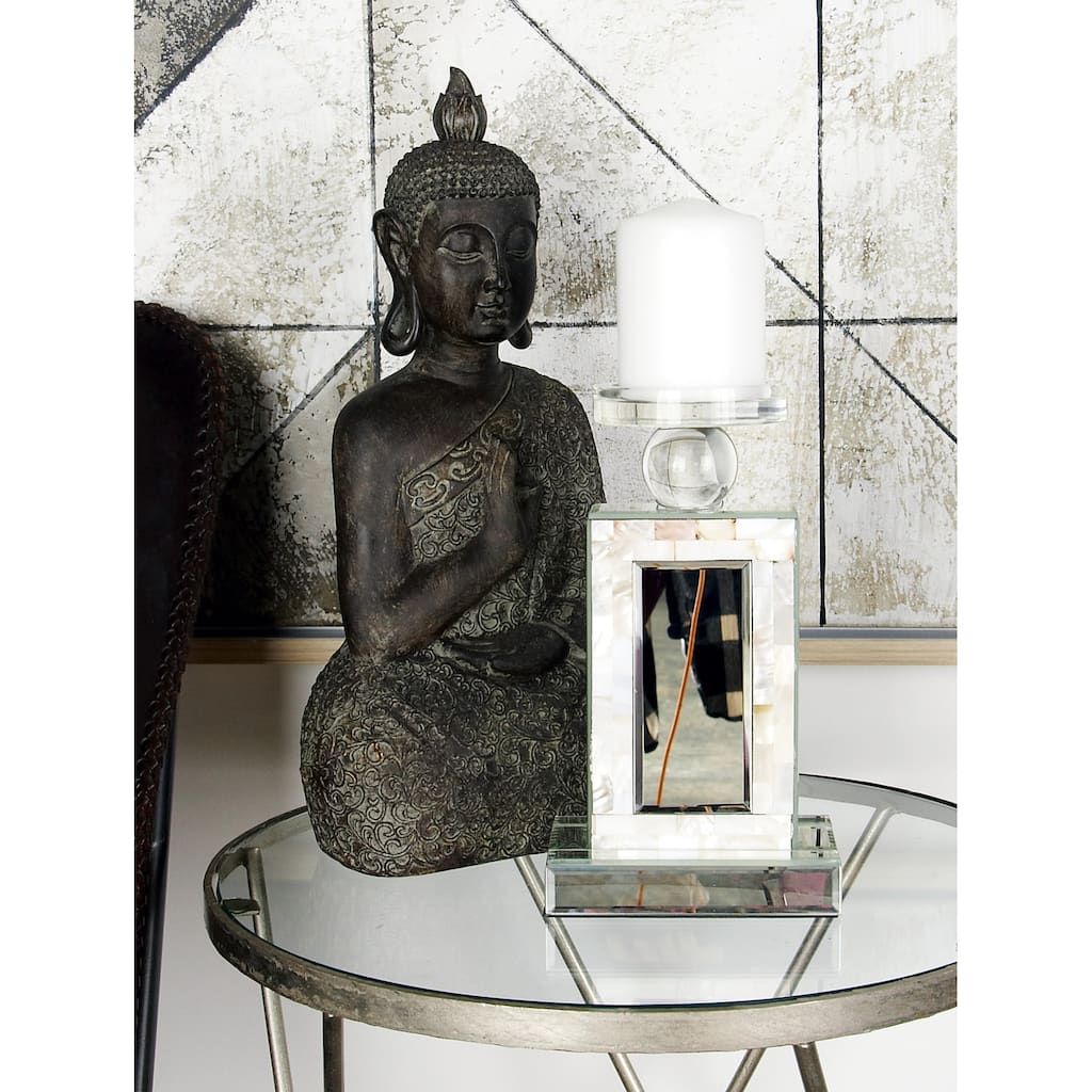 Charismatic Glass Mirror Mop Candle Holder