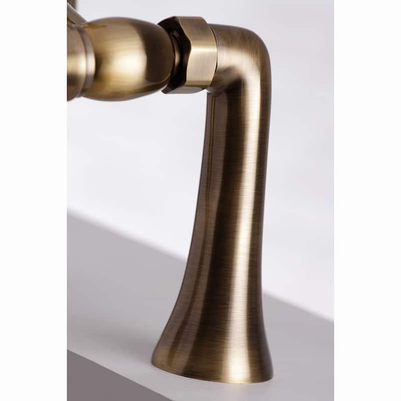 Kingston Brass Deck Mount Clawfoot Tub Faucet with Hand Shower