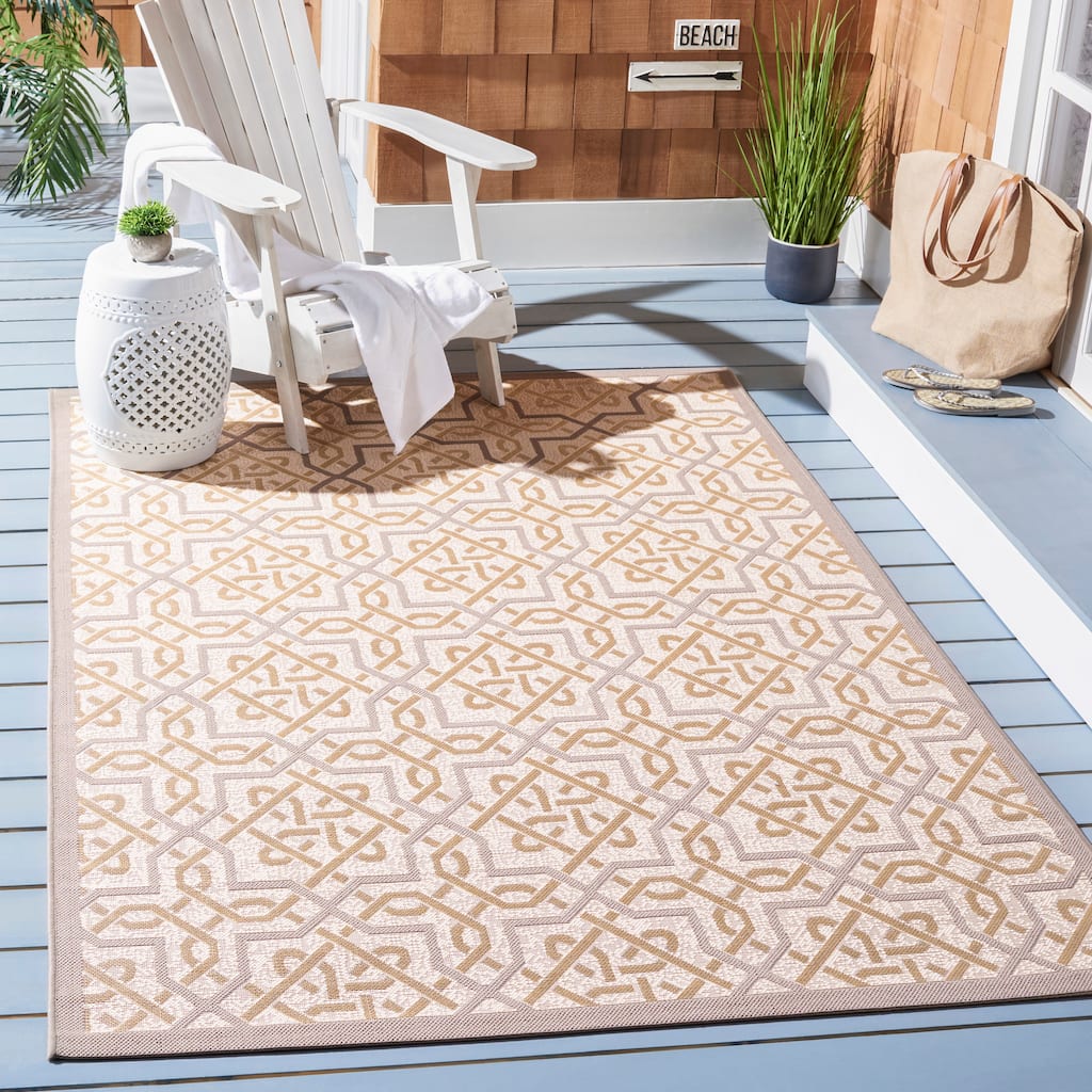 SAFAVIEH Courtyard Karla Indoor/ Outdoor Waterproof Patio Backyard Rug