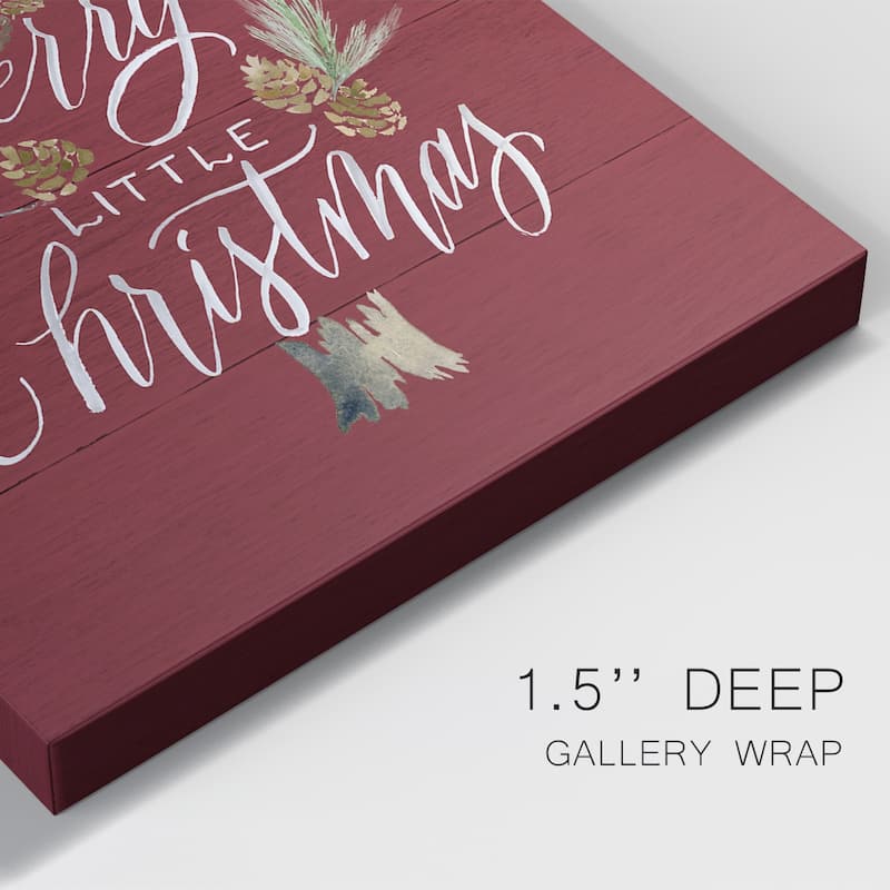 Merry Little Christmas Premium Gallery Wrapped Canvas - Ready to Hang