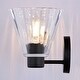 preview thumbnail 11 of 10, Dalton 3-Light 25.5 in. Wide Black Bathroom Vanity Lighting Wall Fixture, Clear Glass Shade, Dimmable, LED Compatible