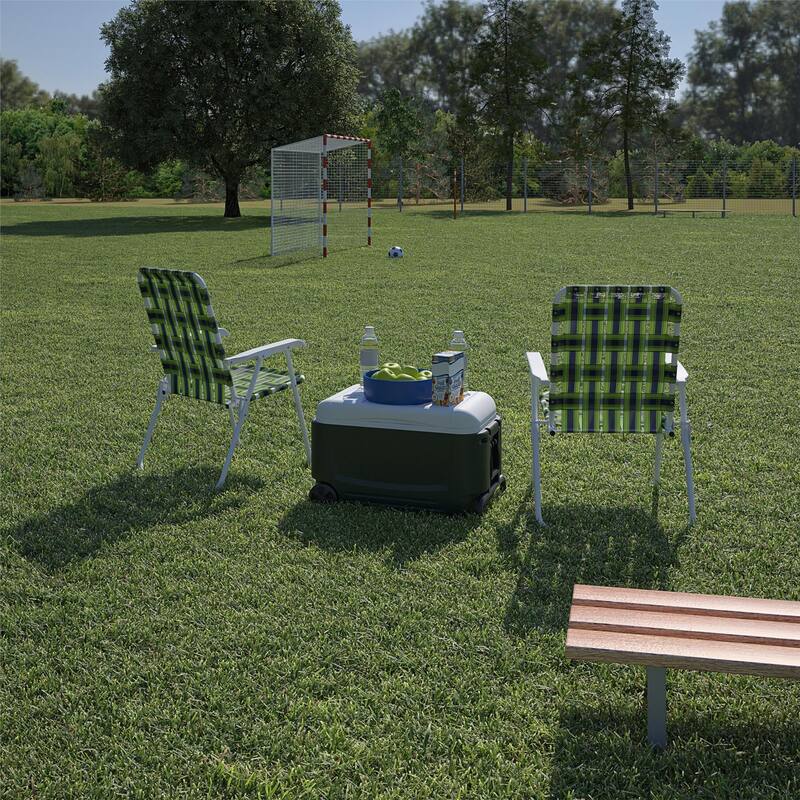 The Novogratz Poolside Gossip Collection Priscilla Folding Chair (2-Pack)