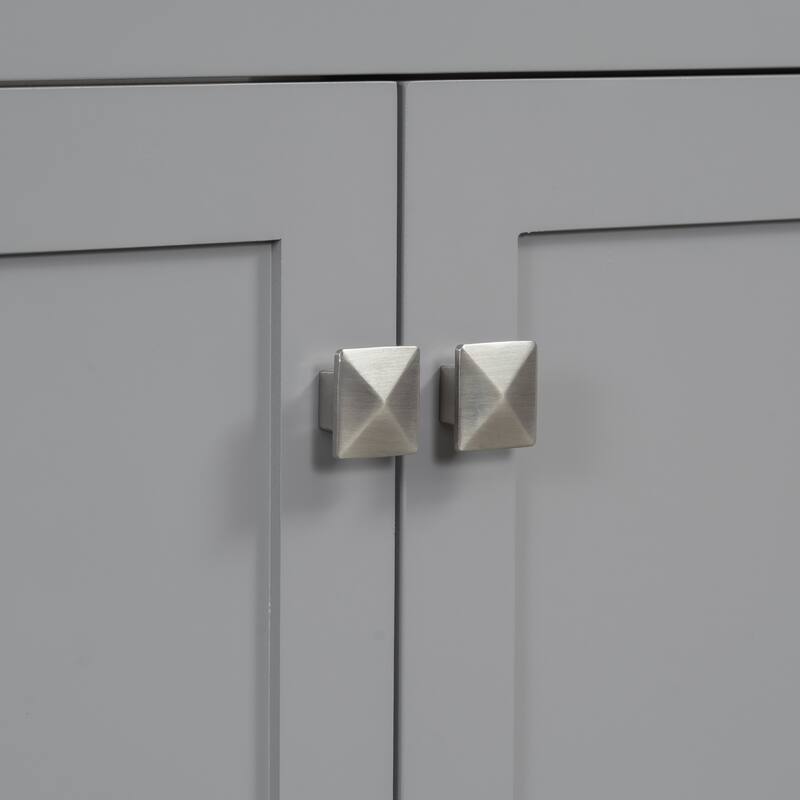 Set of 2 Vanity for Bathroom with Double Ceramic Sinks, 60" Modern Storage Cabinet with Flip-down Drawers and Door Organizers