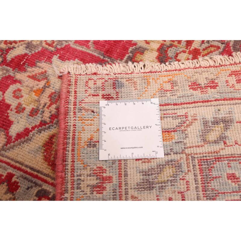 ECARPETGALLERY Hand-knotted Antalya Vintage Burgundy Wool Rug - 9'9 x 12'10