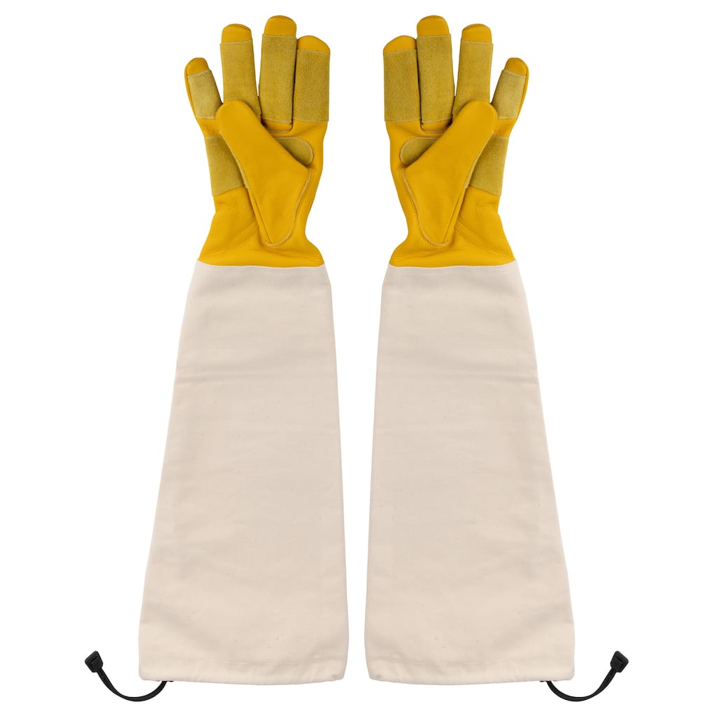 Kings County Tools Long Gardening Gloves with Arm Guard, Small