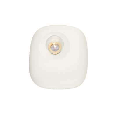 Colleen 1 Light Bath Sconce - Aged Brass/Satin Ivory