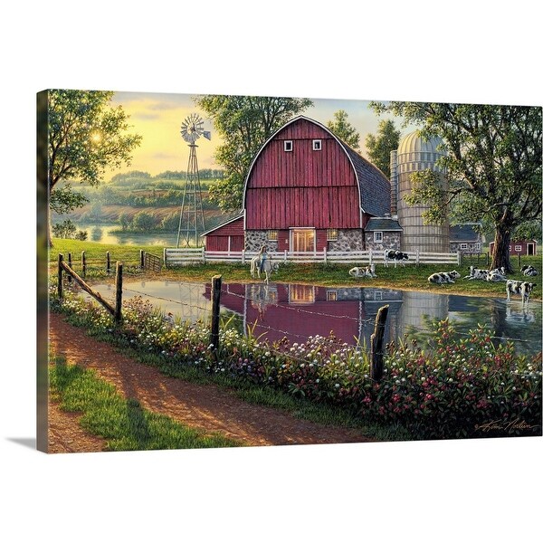 "Barnyard Memories" Canvas Wall Art
