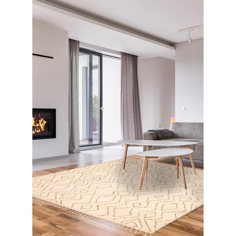 Tangier Cream Rug 7'8" x 9'9" - 7'8 x 9'9