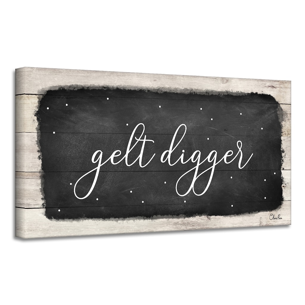 Ready2HangArt 'Gelt Digger' Hanukkah Canvas Wall Art by Olivia Rose