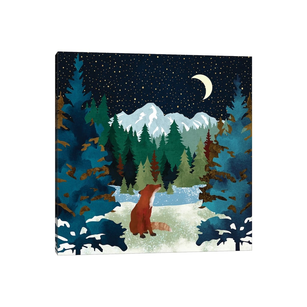 iCanvas "Winter Fox Vista" by SpaceFrog Designs Canvas Print