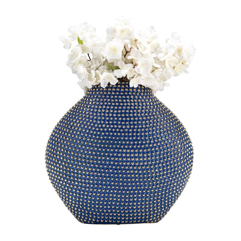Sagebrook Home Contenporary Ceramic Beaded Vase