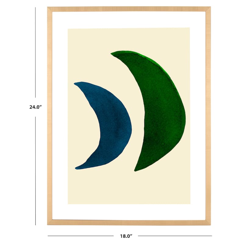 SAFAVIEH Lucine Twin Moons 18 x 24-inch Framed Wall Art