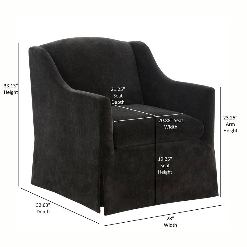 Londyn Skirted Swivel Accent Chair by Greyson Living