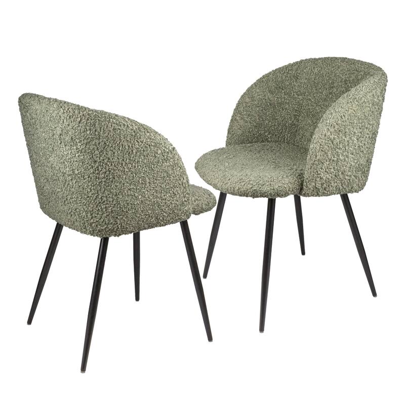 Rocking Accent Chair Tufted Upholstered Linen Wingback