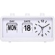 preview thumbnail 1 of 5, Silent Non Tick Clock with Calendar and Week Home Decor Desk Clocks for Office - 7.8"L x 1.9"W x 3.7"H