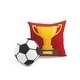 preview thumbnail 9 of 18, Lush Decor Soccer Game Reversible Oversized Kids Quilt Set