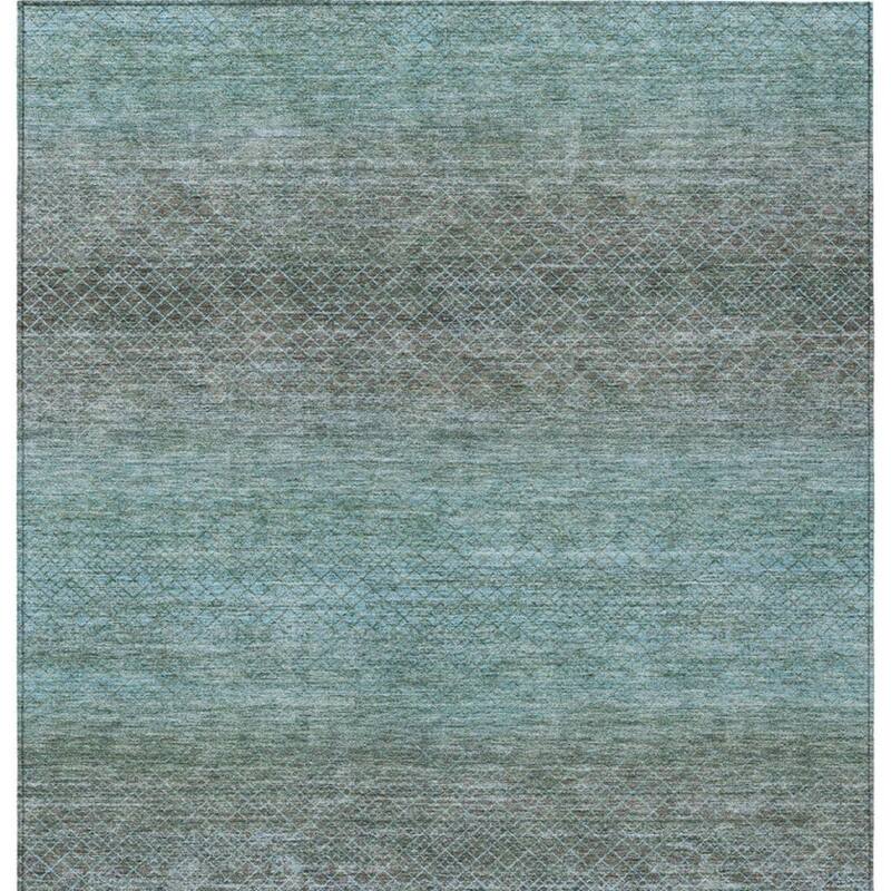 HomeRoots Geometric Transitional Rectangle Outdoor Rug