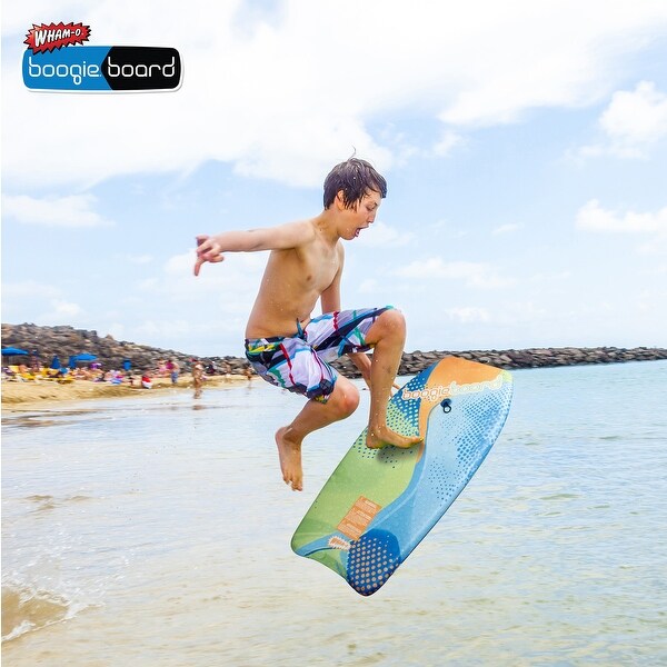 2 Pack 33 Inch Boogie Board, Lightweight with Wrist Leash