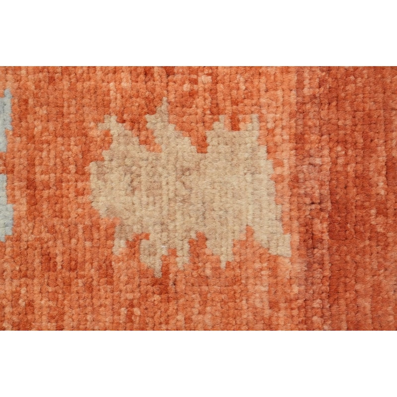 Hand Knotted Oriental 100% Wool Carpet Modern Geometric Beige & Ivories Gabbeh Area Rug - 11' 10'' X 9' 2''