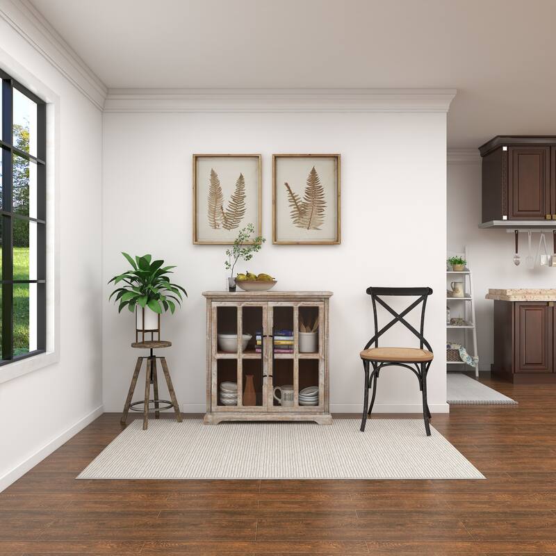 Metal Farmhouse Dining Chair (Set of 2) - 20 x 20 x 35