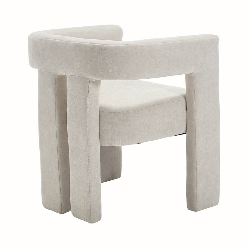2PCS Barrel Chenille Side Chair