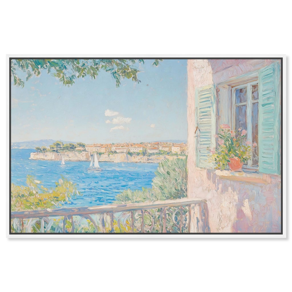 Mediterranean View Canvas by Art Remedy