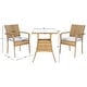 preview thumbnail 10 of 9, SAFAVIEH Outdoor Laban 3-Piece Bistro Set