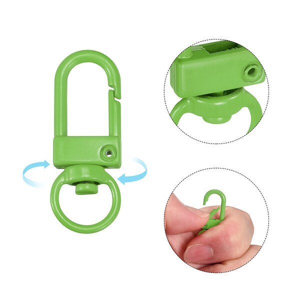 Swivel Clasps Snap Hook, 33x13mm Lobster Claw Clasp for DIY Green