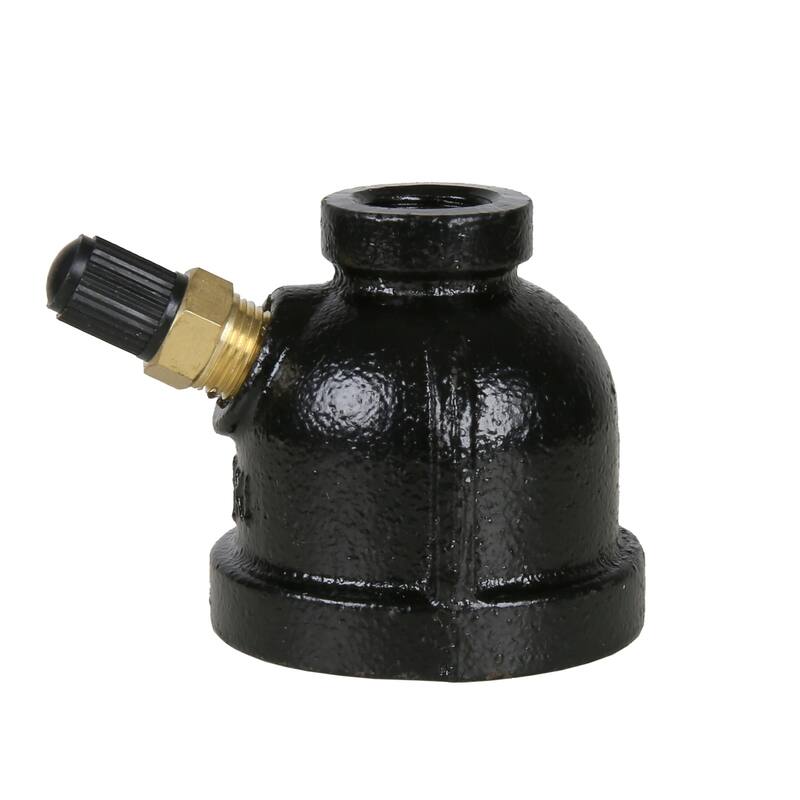 Jones Stephens G67002 1" Gas Test Gauge Body with Valve - Bell Style - Natural