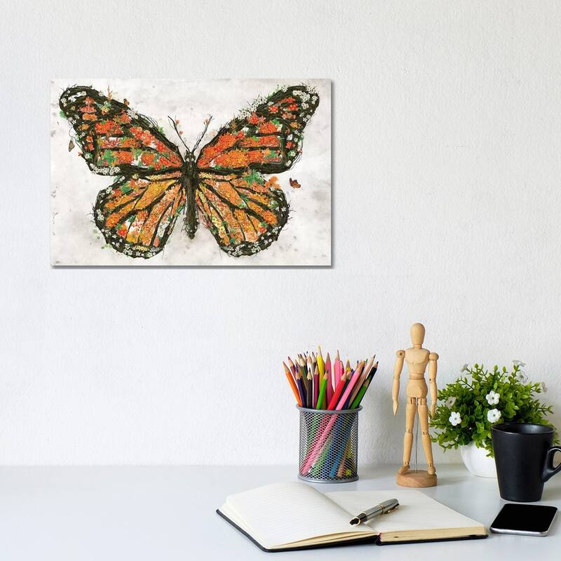 iCanvas "Monarch Butterfly" by Barrett Biggers Canvas Print - 8x12x0.75