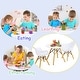 preview thumbnail 5 of 8, Gymax 3 Piece Kids Round Table Chair Set with 2 Arm Chairs White