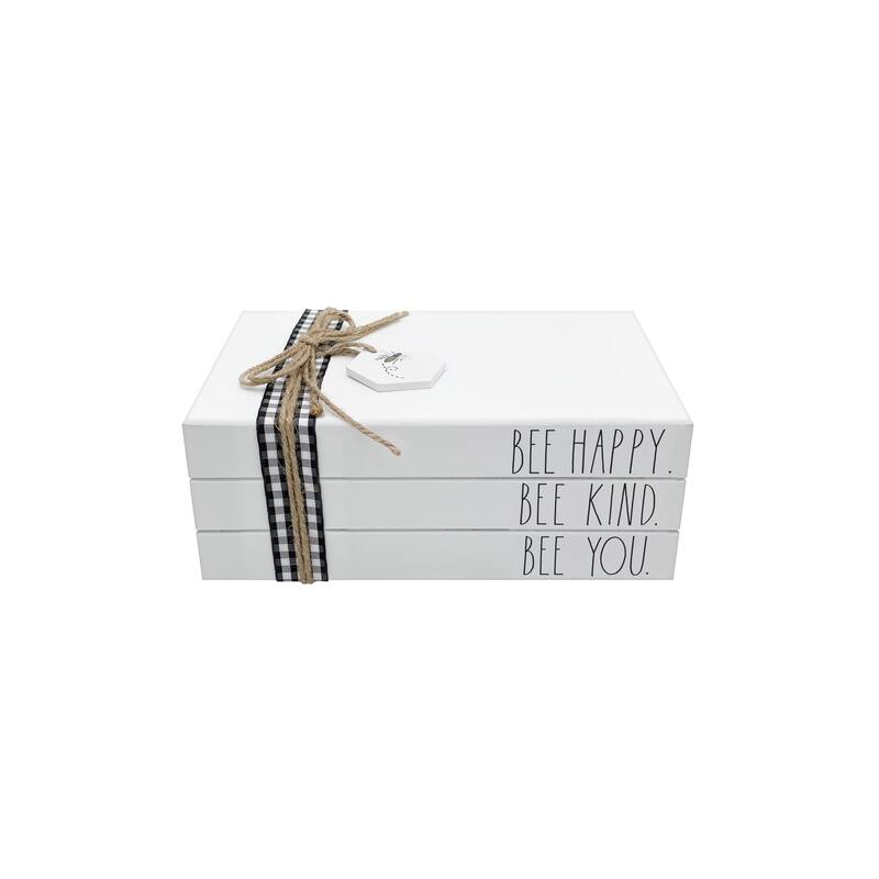 Rae Dunn Decorative Stacked Books