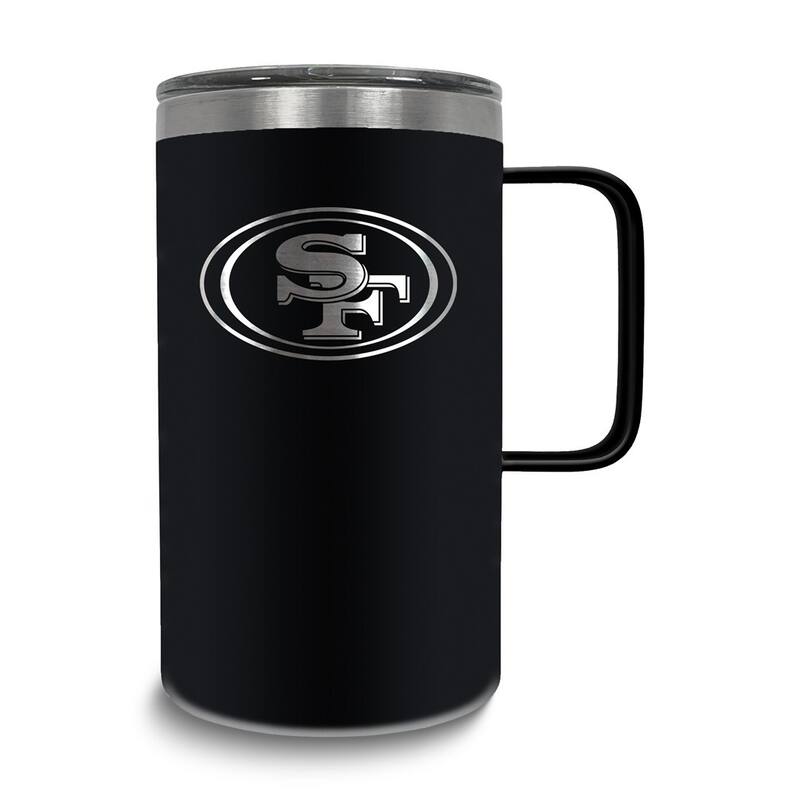 NFL San Francisco 49ers Stainless Steel 18 Oz. Hustle Mug with Lid