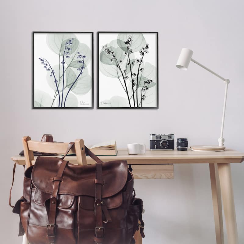 Stupell Future Dusk Opaque Herbs Framed Giclee Art Design By Albert Koetsier (Set of 2)