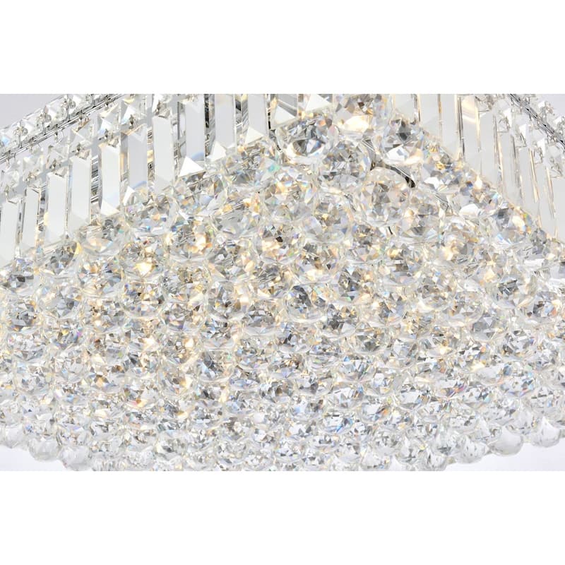 Somette Lausanne 9-light 24-inch Flush-Mount Chandelier - 24 Inch