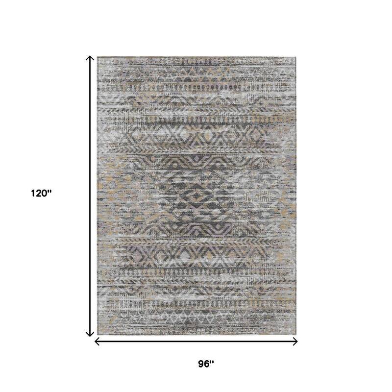 HomeRoots Moroccan Transitional Rectangle Outdoor Rug