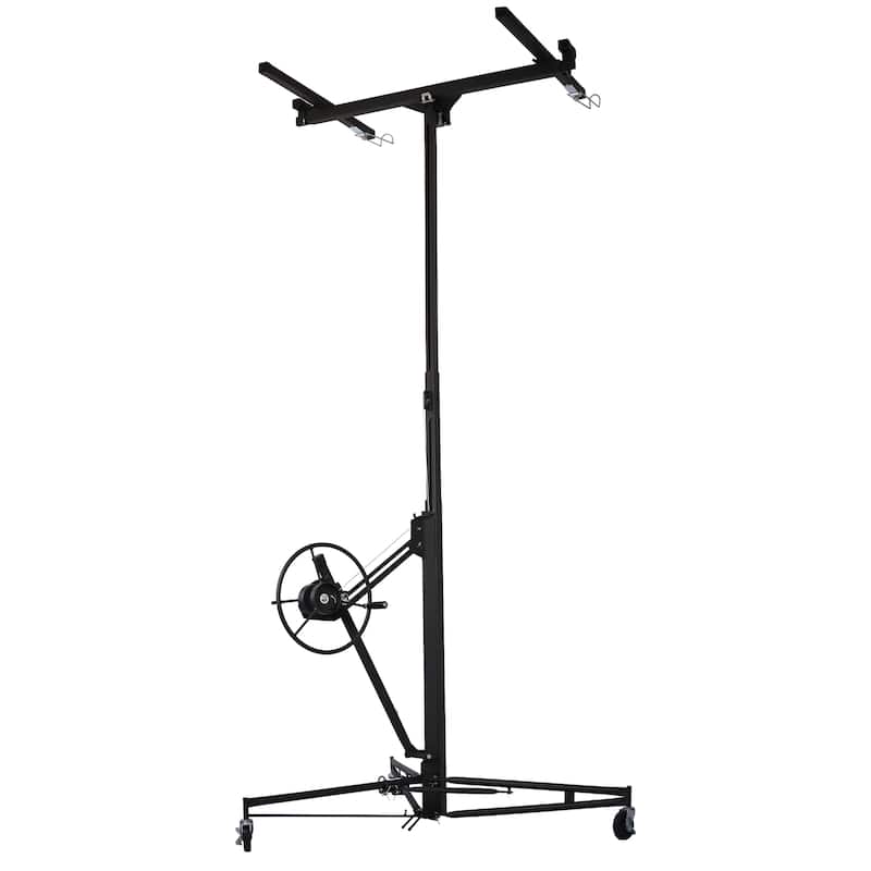 16 ft. Black Drywall Lift Panel Lift Drywall Panel Hoist Jack Lifter