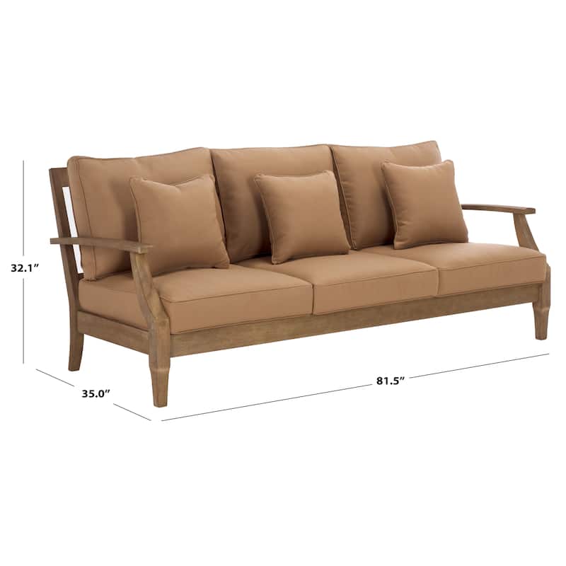 SAFAVIEH Couture Martinique Wood Patio Sofa